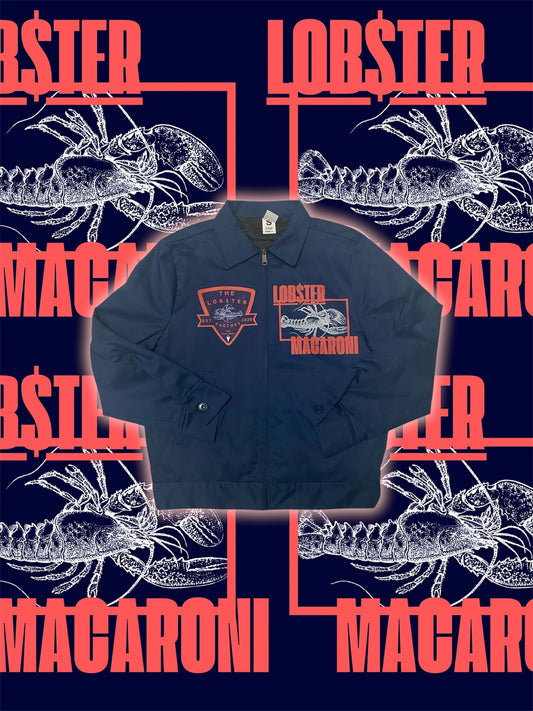 “LOB$TER MACARONI OG x LOB$TER FACTORY OG” JACKET - (NAVY BLUE)